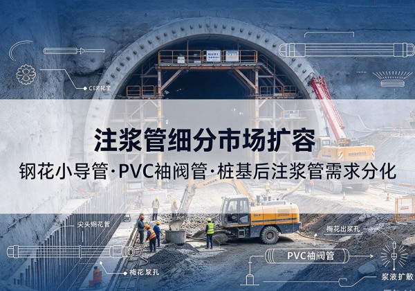 勐海注浆管细分市场扩容，隧道钢花小导管、PVC 袖阀管、桩基后注浆管需求分化